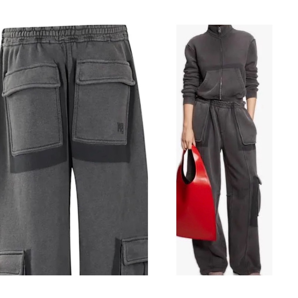 Alexander Wang Washed Shadow Zip Up and Pants Set
